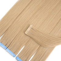 Lanxun - Extensiones de Cabello Humano al por Mayor de 26 Pulgadas, Doble Trama, Europeas, 60a, Extensiones de Cabello Virgen Remy con Cinta Adhesiva