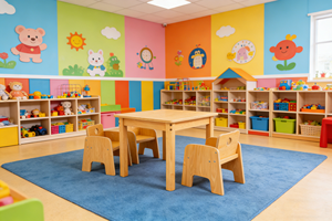 Table Moderne en Bois pour Enfants, Bureau pour Tout-Petits pour l'École, la Crèche, la Chambre et l'Atelier - Product Image 5