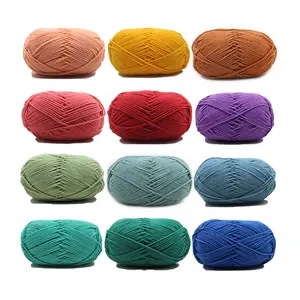 Bobines de fil acryliques 30g, multicolore, fil doux mélangé, Chenille, broderie macramé, tricoté, fils fantaisie
