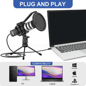 Amazons ไมโครโฟนคอนเดนเซอร์ USB,ลำโพงไฟฟ้า YDM-20ไมโคร YOTTO ZY-UD1 ZINGYOU Mic - Product Image 5