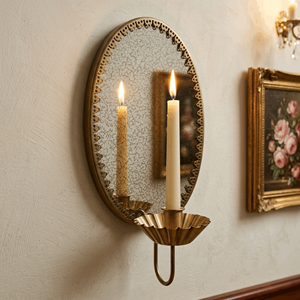 Vintage Oval <strong>Candle</strong> Holder Metal Wall Sconce Decorative <strong>Candle</strong> for <strong>Gothic</strong> Home Decor Hotel Interior Design Wholesale Custom - Product Image 2