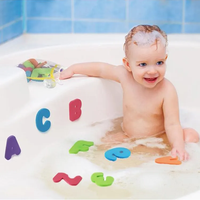 Jouets de bain pour bébés en mousse EVA, lettres et chiffres, animaux, ensemble d'apprentissage pour tout-petits, collection été 2026, vente chaude