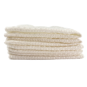 Chiffon de nettoyage en fibre de <span class=keywords><strong>bambou</strong></span> 100% Esun, écologique, 230 GSM, blanc, super absorbant, logo imprimé personnalisé, 30x30cm/35x35cm - Product Image 2