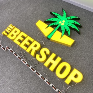 Gepersonaliseerde <span class=keywords><strong>Custom</strong></span> 3d Bedrijf Logo Lichtbak Teken Outdoor Reclame Metalen <span class=keywords><strong>Led</strong></span> Verlicht Kanaal Briefbord