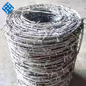 Nhà tù an ninh barbwire hàng rào điện nhúng nóng mạ kẽm dây thép gai với 500m Mỗi cuộn giá thấp - Product Image 4