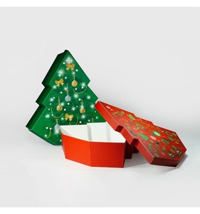 Creative <b>Christmas</b> tree gift packaging <b>box</b> with ribbon paper <b>box</b>, customizable according to needs - Product Image 3