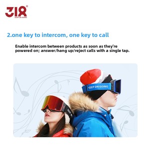 Lunettes <span class=keywords><strong>de</strong></span> ski professionnelles d'hiver pour l'extérieur, lunettes <span class=keywords><strong>de</strong></span> protection contre le vent, lunettes <span class=keywords><strong>de</strong></span> ski <span class=keywords><strong>de</strong></span> montagne, lunettes audio pour interphone intelligent 318 - Product Image 4