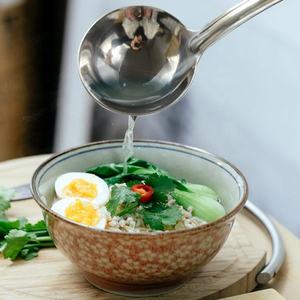 Cucchiaio da portata mestolo per zuppa di Cake Server utensili da cucina con spatola scanalata e tornitore per cucinare - Product Image 5