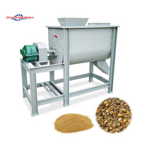 Mezcladores de alimentación Horizontal para ganado de 1 tonelada a la venta, mezclador de alimentación de ovejas y vacas de cinta eléctrica, máquina mezcladora de alimentación Horizontal para aves de corral - Product Image 1