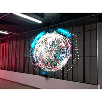 Écran LED transparent en verre pour affichage publicitaire en magasin de grande marque P3.9 P7.8