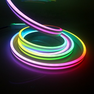 Striscia LED Neon RGB Intelligente WS2812B 120 LED/m DC5V, Illuminazione Indirizzabile Individualmente, Tubo in Gel di Silice - Product Image 1