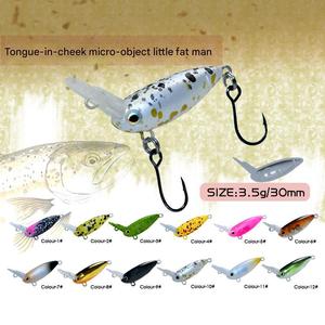 Gli anni '30 affondano rapidamente 3.5g 30mm eccellente stile di nuoto lingua invertita I pesciolini catturano esche artificiali da pesca dura a manovella - Product Image 2