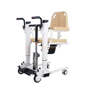 铝制折叠液压残疾人老年患者升降机移动马桶汽车转移轮椅