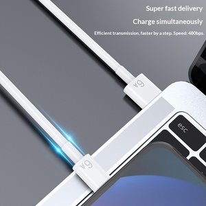 Câble de charge USB-A/Type-C en silicone TPE pour téléphone portable, 1,<span class=keywords><strong>2</strong></span> <span class=keywords><strong>m</strong></span>, 120 W, super rapide, transfert de données - Product Image 3