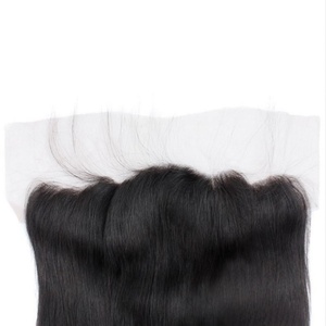 Closure frontale en dentelle 13x4 de marque privée, cheveux brésiliens vierges Remy, de l'oreille à l'oreille - Product Image 6