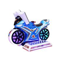 Vente Flash : Machine de Jeu Simulateur de Course de Moto d'Arcade Intérieur à Monnayeur pour Enfants, Compatible 110V/220V, pour les Plus de 6 Ans