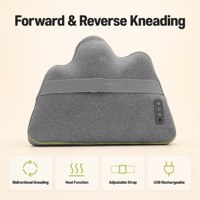 Masseur de dossier relaxant vert-gris 7,4 V pour chaise de bureau, idéal pour la relaxation après de longues périodes assises
