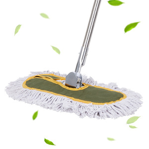 Balai à poussière plat en acier inoxydable avec manche détachable et tête en <span class=keywords><strong>coton</strong></span>, outil de nettoyage domestique, fournitures pour la maison personnalisées, directement de l'usine - Product Image 3