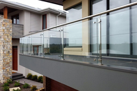 CBMMart Escalier Escalier Rampe Entretoise Verre Balcon Rampes