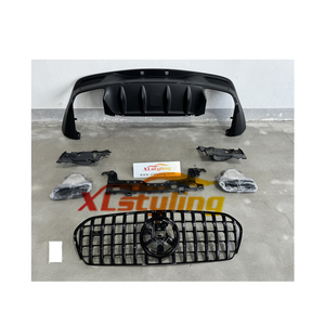Xlstyling ABS Car Auto Parts GT GLE63 Parrilla delantera Difusor trasero con tubo de escape para <span class=keywords><strong>Mercedes</strong></span> C167 Coupe <span class=keywords><strong>2023</strong></span> - Product Image 1