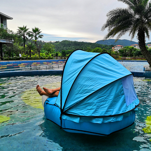 Canapé gonflable double pour le <span class=keywords><strong>camping</strong></span>, chaise longue de plage, lit, hamac aquatique avec tentes anti-UV - Product Image 1