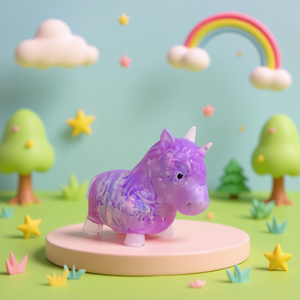 Jouet anti-stress licorne à presser 8 cm, coloré, pour enfants - Product Image 3