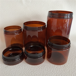 IBELONG Bình Đựng Hổ Phách Nhựa PET Màu Hổ Phách Rỗng 50Ml 100Ml <span class=keywords><strong>150Ml</strong></span> 200Ml 250Ml 500Ml Cho Thực Phẩm Và Mỹ Phẩm Có Nắp Màu Vàng - Product Image 3