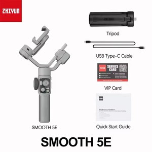 Estabilizador de teléfono inteligente ZHIYUN SMOOTH 5E, Gimbal de 3 ejes con seguimiento inteligente, antivibración, edición inteligente, control remoto, palo para selfies - Product Image 6
