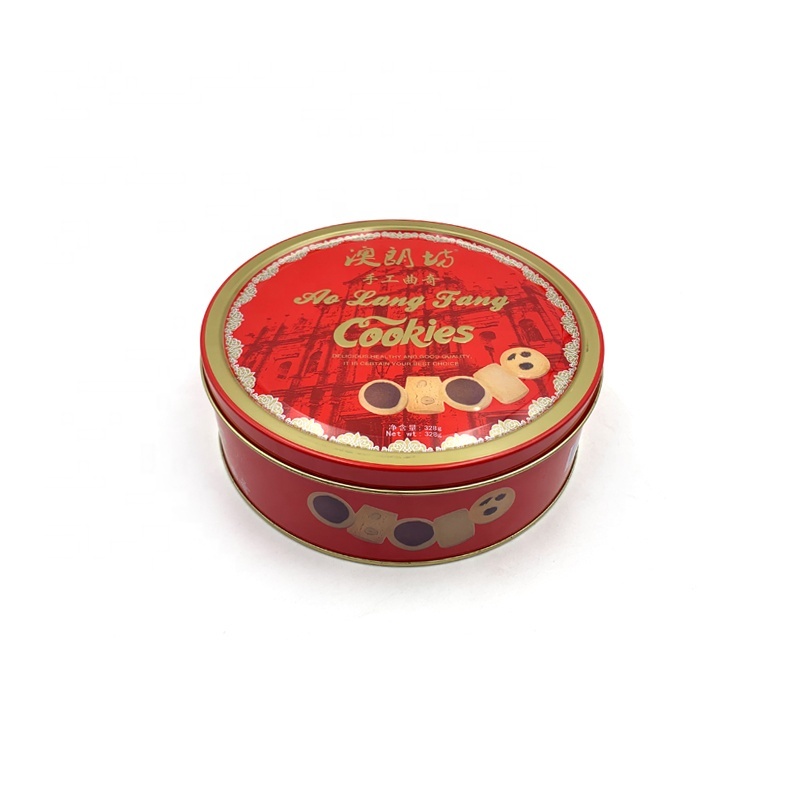 Promotional Round Metal Box Cookie Tin