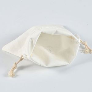 China Wholesale Recycled Cotton Fabric Packaging Bags Custom Logo <b>Drawstring</b> <b>Pouch</b> Small Natural Cotton <b>Drawstring</b> Bag - Product Image 6