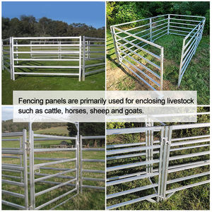 Panneaux de clôture en métal pour la sécurité des animaux d'élevage, clôture pour chevaux de ferme, panneaux de clôture pour chevaux, taille personnalisée, clôture galvanisée pour chevaux - Product Image 5