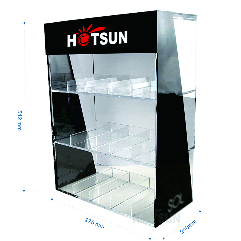 Retail Store Display Custom 3 Tier Acrylic Essential Oil Display Stand  Liquid Box Dispenser Counter Top Display Rack