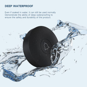 Mini timbre inalámbrico inteligente a prueba de agua, <span class=keywords><strong>tono</strong></span> de llamada cinético inteligente para uso doméstico y exterior en hoteles con fuente de alimentación de enchufe - Product Image 3
