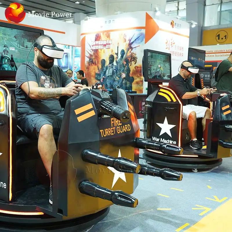 Münz Vr Schießen Spiel Maschine 9D Virtuelle Realität Motion Fahrt Schießen Spiele Arcade