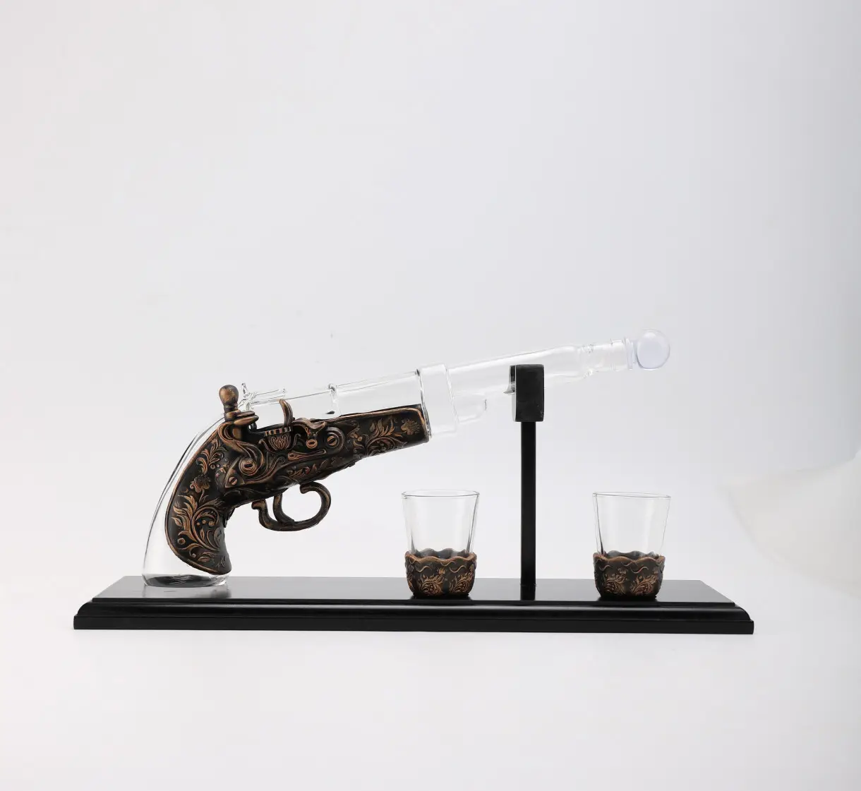 2022 nuovo design Decanter pistola Decanter di lusso in cristallo di vetro per vino