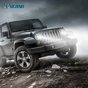 Передние светодиодные фары в сборе 2007-2017 для Jeep Wrangler Unlimited JK TJ LJ CJ