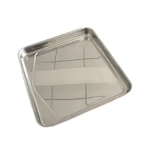 Rectangular Tray OEM Service Brushing Polishing Rectangular 304 316 Food Grade Stainless Steel Tray