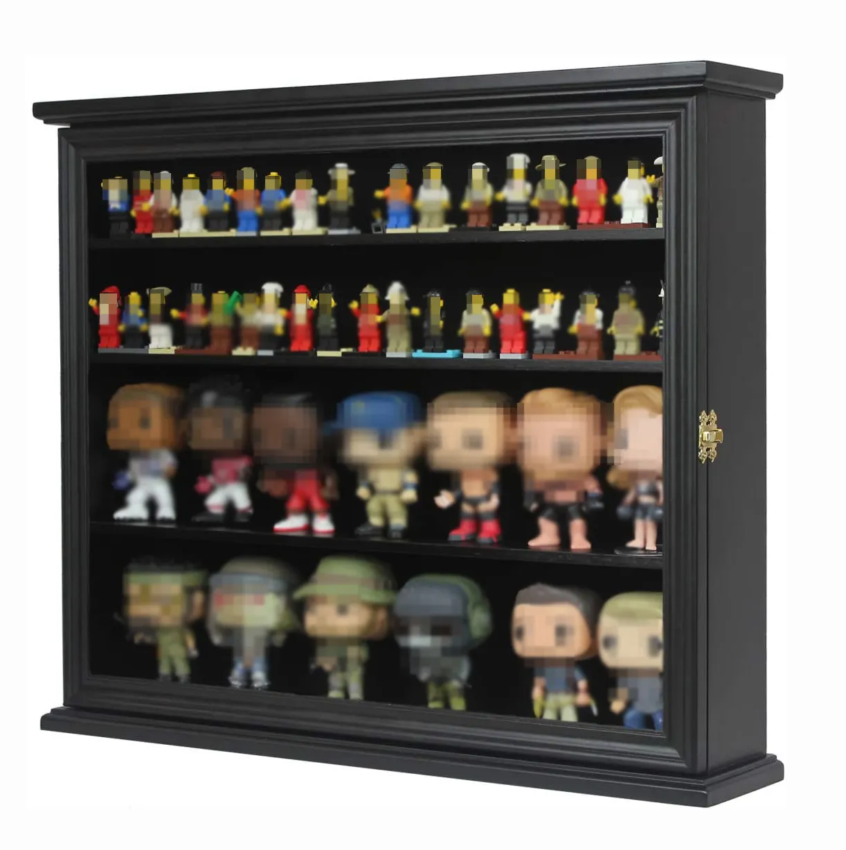 DisplayGifts Bobble Head Hay Do Dự Bức Tượng Funky Pop Figures Bộ Sưu Tập Soild Giá Đỡ Treo Tường Mini Hiển Thị Trường Hợp