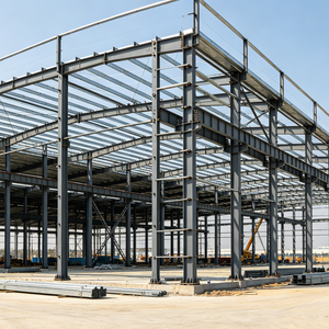Structure en acier galvanisé à chaud, charpente portique, entrepôt métallique préfabriqué à un étage, atelier industriel, bâtiment d'usine - Product Image 4