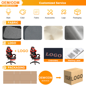 <span class=keywords><strong>Chaise</strong></span> <span class=keywords><strong>de</strong></span> jeu ergonomique à dossier haut en cuir PU personnalisable avec support lombaire et accoudoirs 2D, faible MOQ - Product Image 4