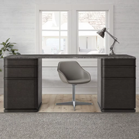 Bureau en marbre de luxe personnalisé Mobilier de maison Bureau en bois de chêne
