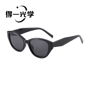 Cat Eye <b>Sunglasses</b> Black UV400 Women's Sun Protection Glasses - Product Image 1