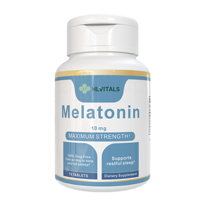 Tabletas de Melatonina de Alta Calidad OEM, Píldoras de Vitamina, Suplemento Dietético para Dormir, Melatonina Natural de 10 mg y 60 mg, Tabletas para Dormir - Product Image 1