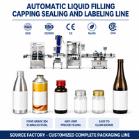 Ligne Automatique de Remplissage Bouchage Etiquetage Machine de Remplissage Liquide Bouteille Verre Jus Vin Huile