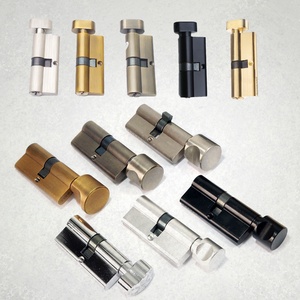 Cilindro per Serratura Moderna in Lega di Zinco Placcato Nichel con 3 Chiavi, 70mm, per Porte in Legno - Product Image 4