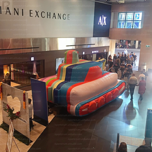 Décor Photo <span class=keywords><strong>Géant</strong></span> Gonflable LED en Forme de Char Arc-en-ciel pour Galeries/Promotion d'Art Urbain/Expositions/Présentations en Centre Commercial/Salons/Scènes - Product Image 5