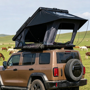 Tente de toit rigide en aluminium avec tente de toit imperméable pour voiture, capacité 2 à 4 personnes, tente de toit rigide pour le camping - Product Image 1