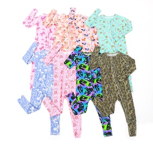 Pijamas de Bambú Tiaose para Recién Nacidos, Manga Larga con Cierre, Suaves, para Bebés Niñas, Conjuntos de Ropa para Dormir - Product Image 2