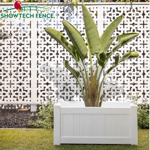 Eco Friendly PVC vinyl planter box with trill