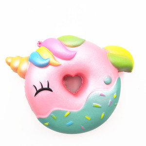 <span class=keywords><strong>Unicornio</strong></span> Donut forma PU espuma estrés bola suave Squishy juguete para regalo para niños y niñas <span class=keywords><strong>de</strong></span> 5 a 7 años directo <span class=keywords><strong>de</strong></span> fábrica - Product Image 4